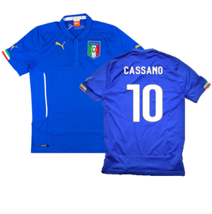 Italy 2014-16 Home Shirt (M) (Very Good) (Cassano 10)_0