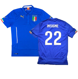 Italy 2014-16 Home Shirt (M) (Good) (Insigne 22)_0