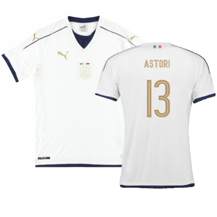 Italy 2016-17 Away Shirt (M) (Excellent) (Astori 13)