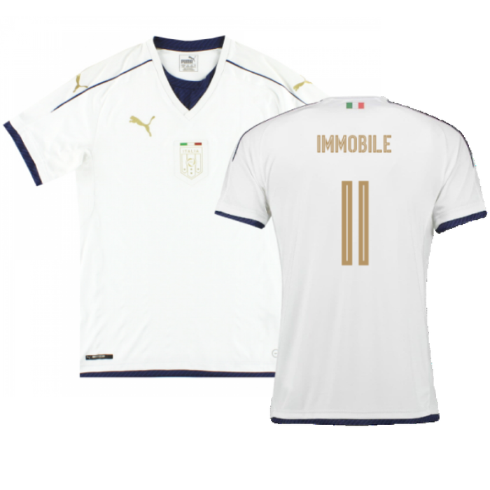 Italy 2016-17 Away Shirt (M) (Excellent) (Immobile 11)