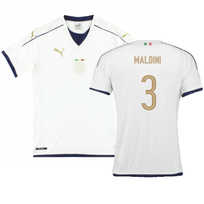 Italy 2016-17 Away Shirt (L) (Very Good) (Maldini 3)