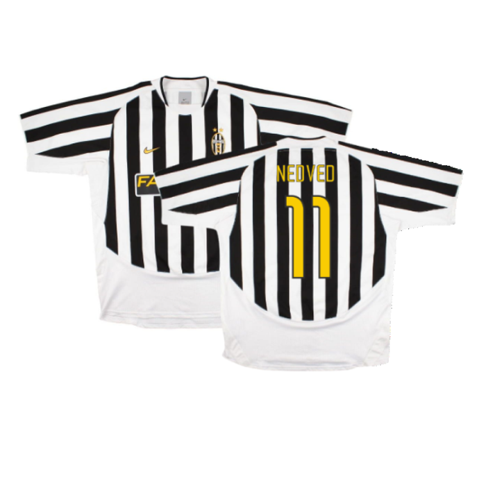 Juventus 2003-04 Home Shirt (XXL) (Excellent) (Nedved 11)