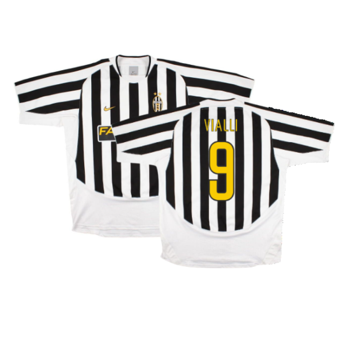 Juventus 2003/2004 Home Shirt (Excellent) (Vialli 9)