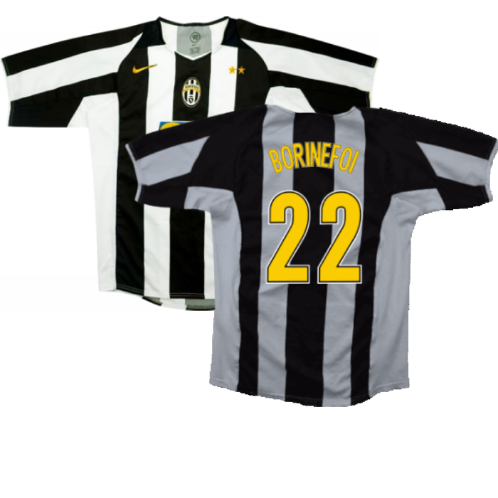 Juventus 2004-05 Home Shirt (XL) (Good) (Borinefoi 22)