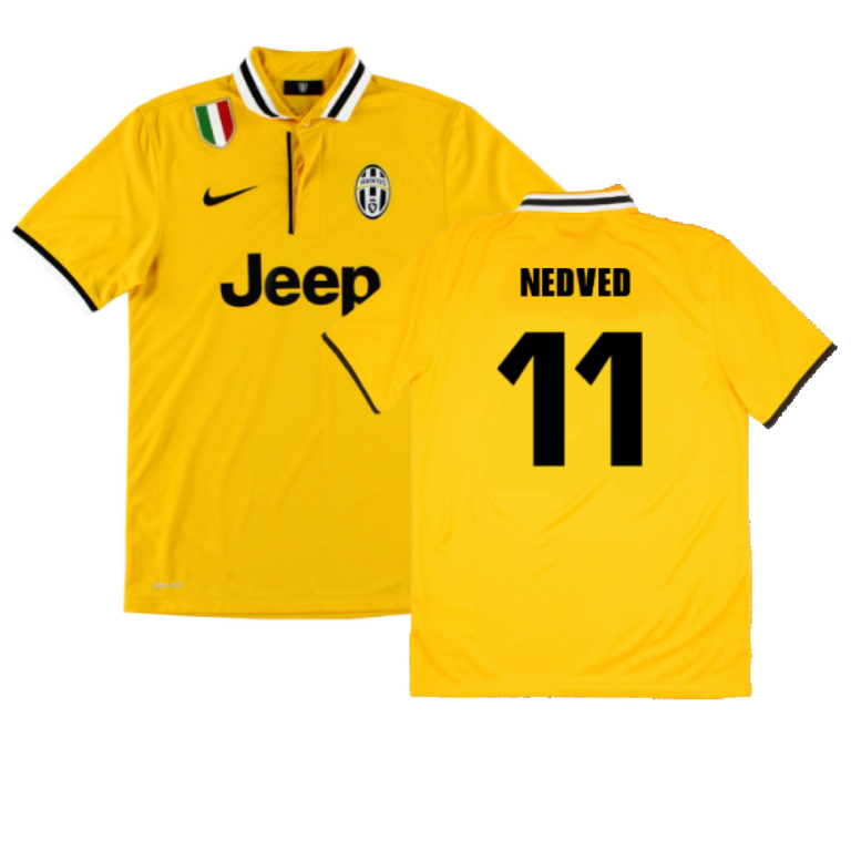 Juventus 2013-14 Away Shirt (S) (Mint) (Nedved 11) – Classic