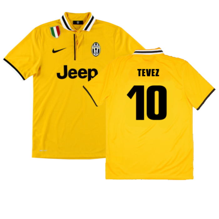 Juventus 2013-14 Away Shirt (S) (Mint) (Tevez 10)