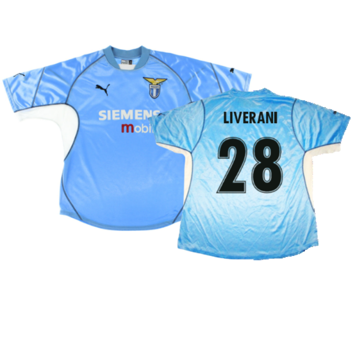 Lazio 2001-02 Home Shirt (Very Good) (Liverani 28)