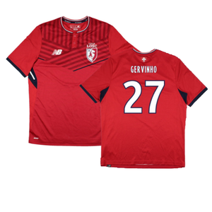 Lille 2017-18 Home Shirt (Sponsorless) (M) (Excellent) (Gervinho 27)_0