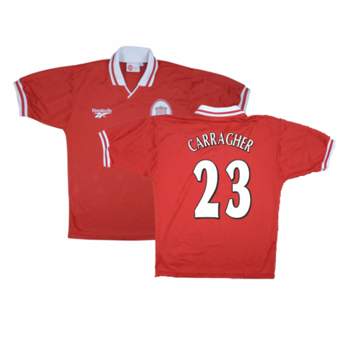 Liverpool 1996-98 Home Shirt (Very Good) (CARRAGHER 23)