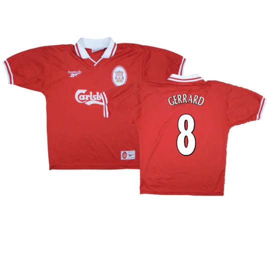 Liverpool 1996-98 Home Shirt (XL) (Excellent) (GERRARD 8)_0