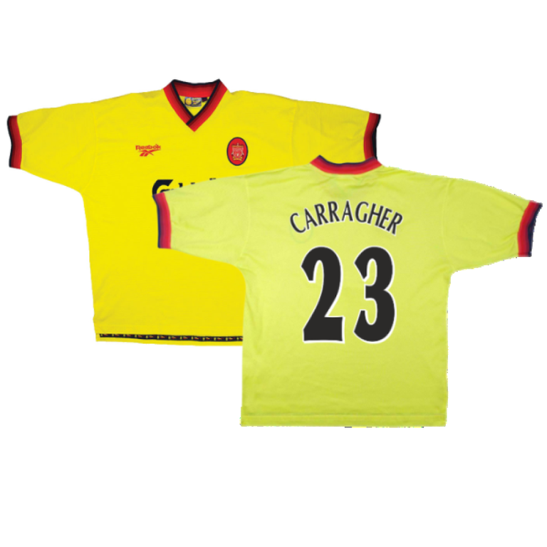 Liverpool 1997 99 Away Shirt Excellent CARRAGHER 23 Classic Football Kit
