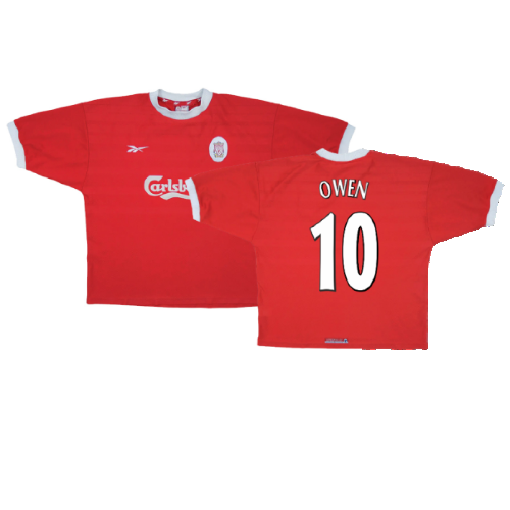 Owen 1998 Liverpool Kit Michael Owen Signed Liverpool Shirt: Home