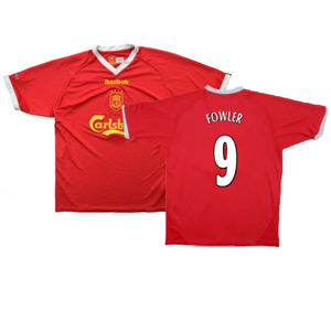 Liverpool 2001-03 European Home Shirt (M) (Excellent) (FOWLER 9)_0