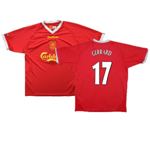 Liverpool 2001-02 Home Shirt (XL) (Very Good) (GERRARD 17)_0