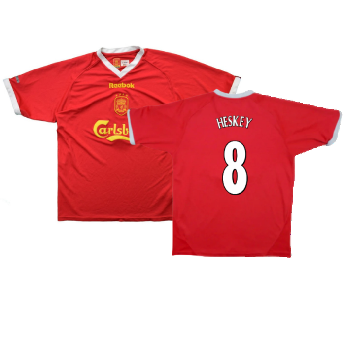 Liverpool 2001-03 European Home Shirt (M) (Excellent) (Heskey 8)