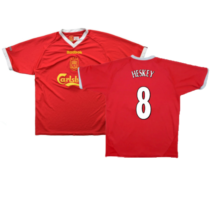 Liverpool 2001-02 Home Shirt (XL) (Very Good) (Heskey 8)