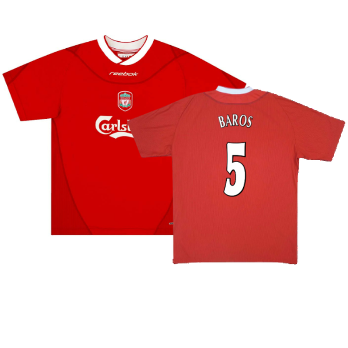 Liverpool 2002-04 Home Shirt (Excellent) (Baros 5)