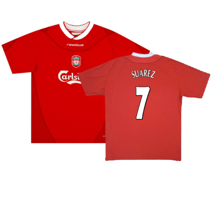 Liverpool 2002-04 Home Shirt (Excellent) (SUAREZ 7)