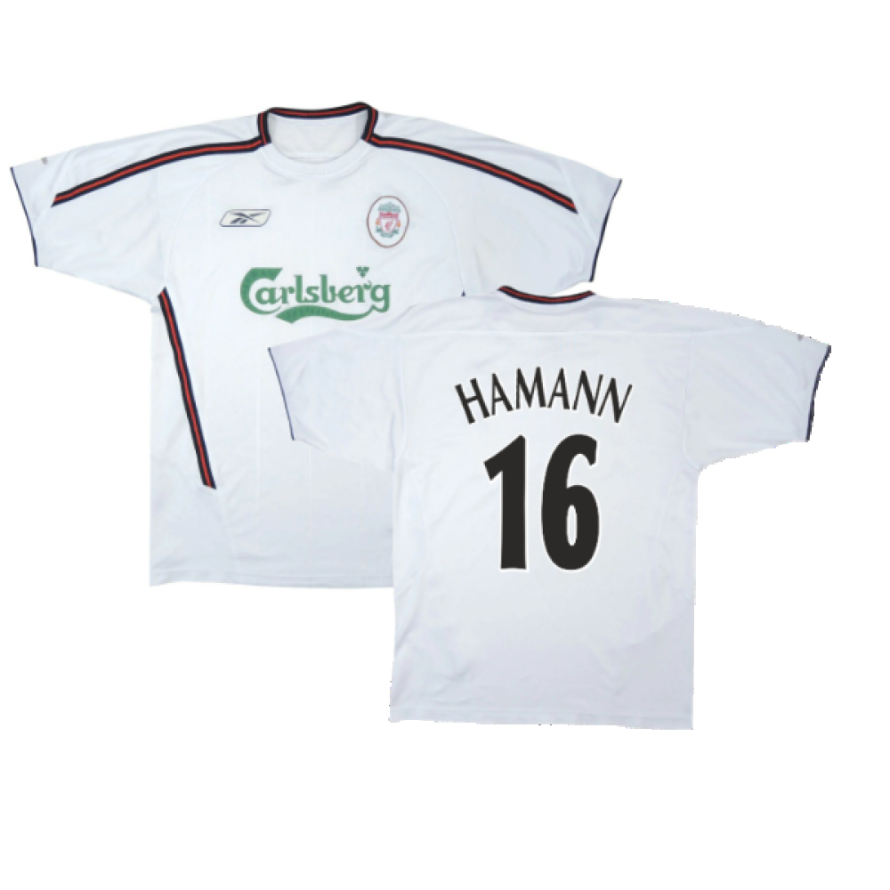 Liverpool 2003-04 Away Shirt (M) (HAMANN 16) (Very Good)_0