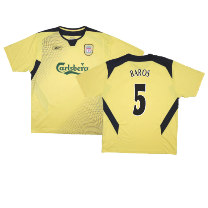 Liverpool 2004-05 Away Shirt (Good) (Baros 5)