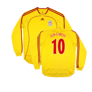 Liverpool 2006-2007 Away Long Sleeve Shirt (L) (Very Good) (LUIS GARCIA 10)_0