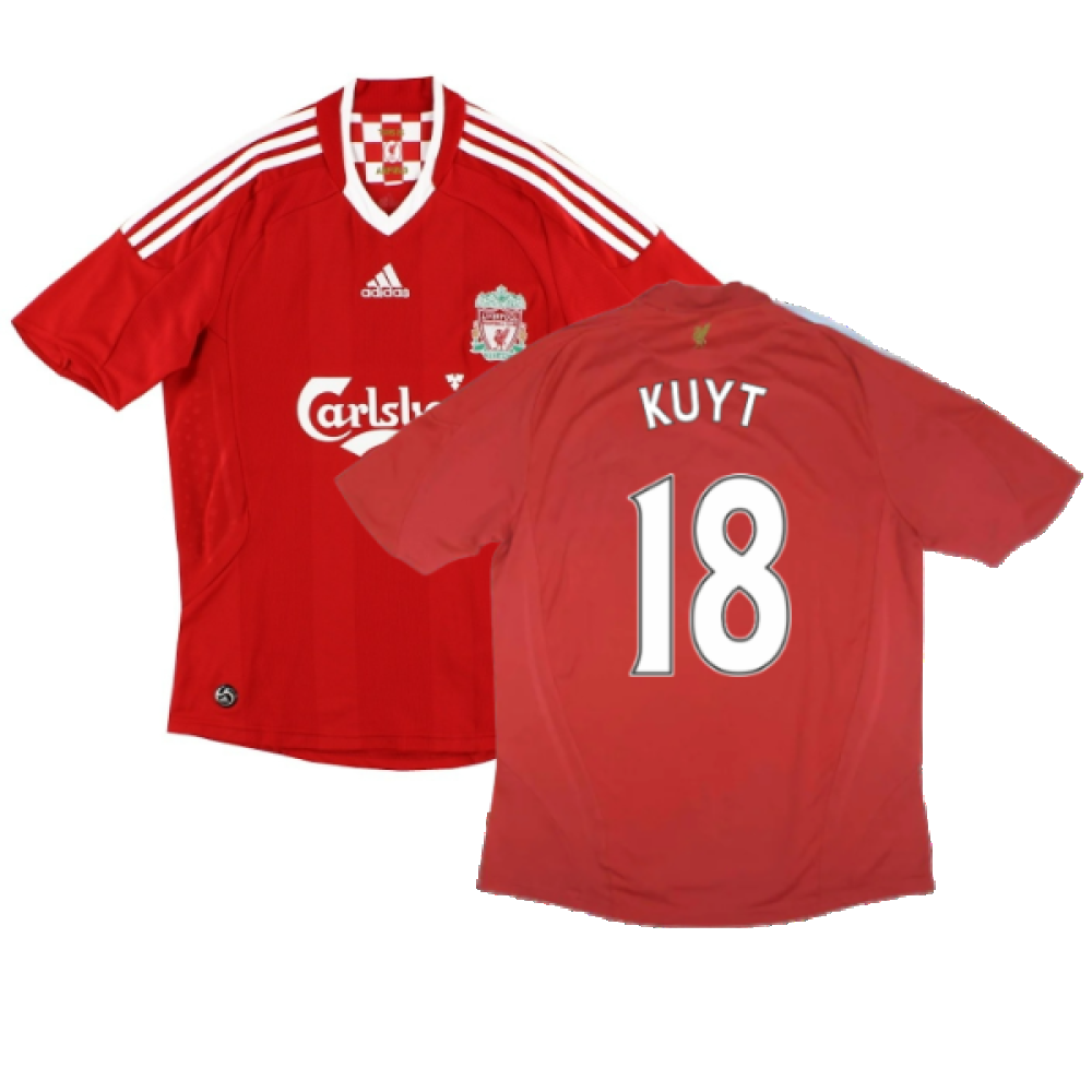 Liverpool 2008-10 Home Shirt (Very Good) (Kuyt 18)_0