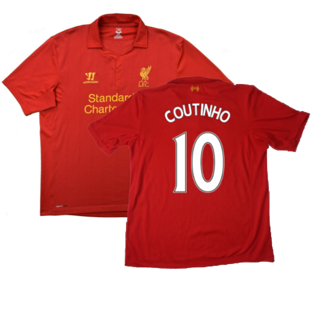 Liverpool 2012-13 Home Shirt (Large) (Good) (Coutinho 10)_0