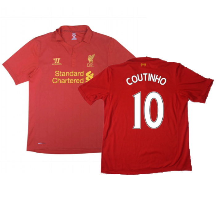 Liverpool 2012-13 Home Shirt (M) (Excellent) (Coutinho 10)