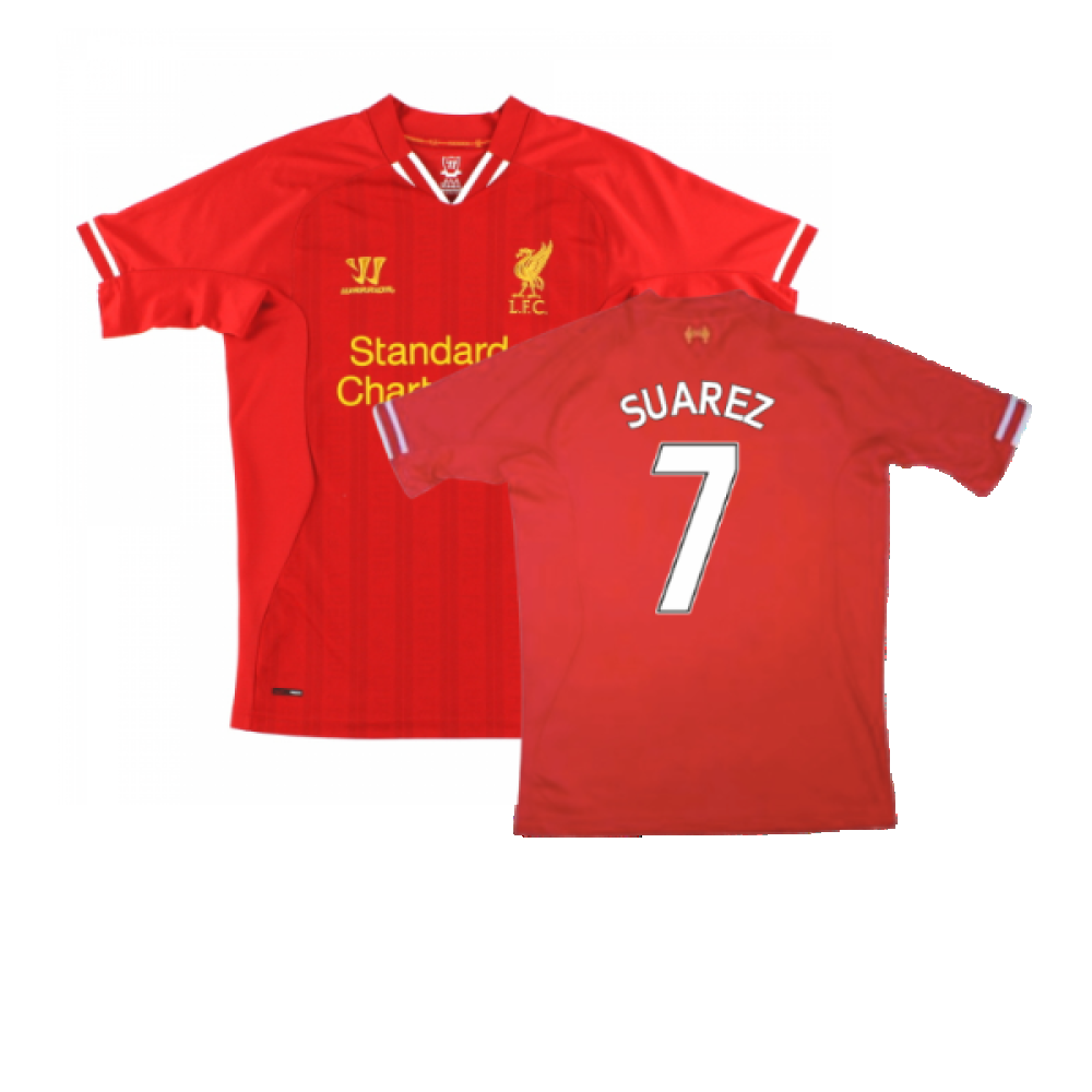 Liverpool 2013 14 Home Shirt XL Very Good SUAREZ 7 Classic Football Kit