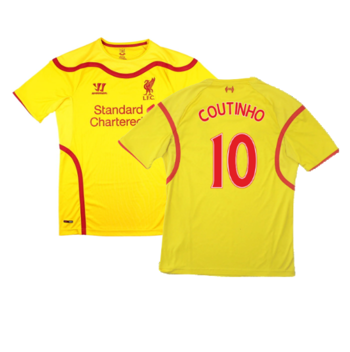 Liverpool 2014-15 Away Shirt (M) (Excellent) (COUTINHO 10)