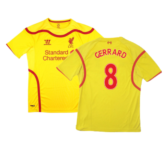 Liverpool 2014-15 Away Shirt (M) (Excellent) (GERRARD 8)