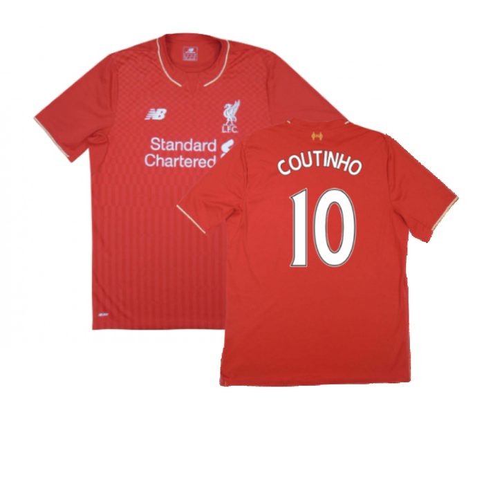 Liverpool 2015-16 Home Shirt (Very Good) (Coutinho 10)