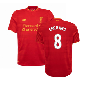 Liverpool 2016-17 Home Shirt (L) (Excellent) (Gerrard 8)_0