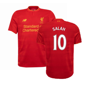 Liverpool 2016-17 Home Shirt (Excellent) (Salah 10)_0