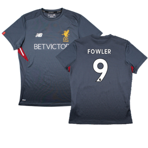 Liverpool 2017-18 New Balance Training Shirt (L) (Fowler 9) (Excellent)_0