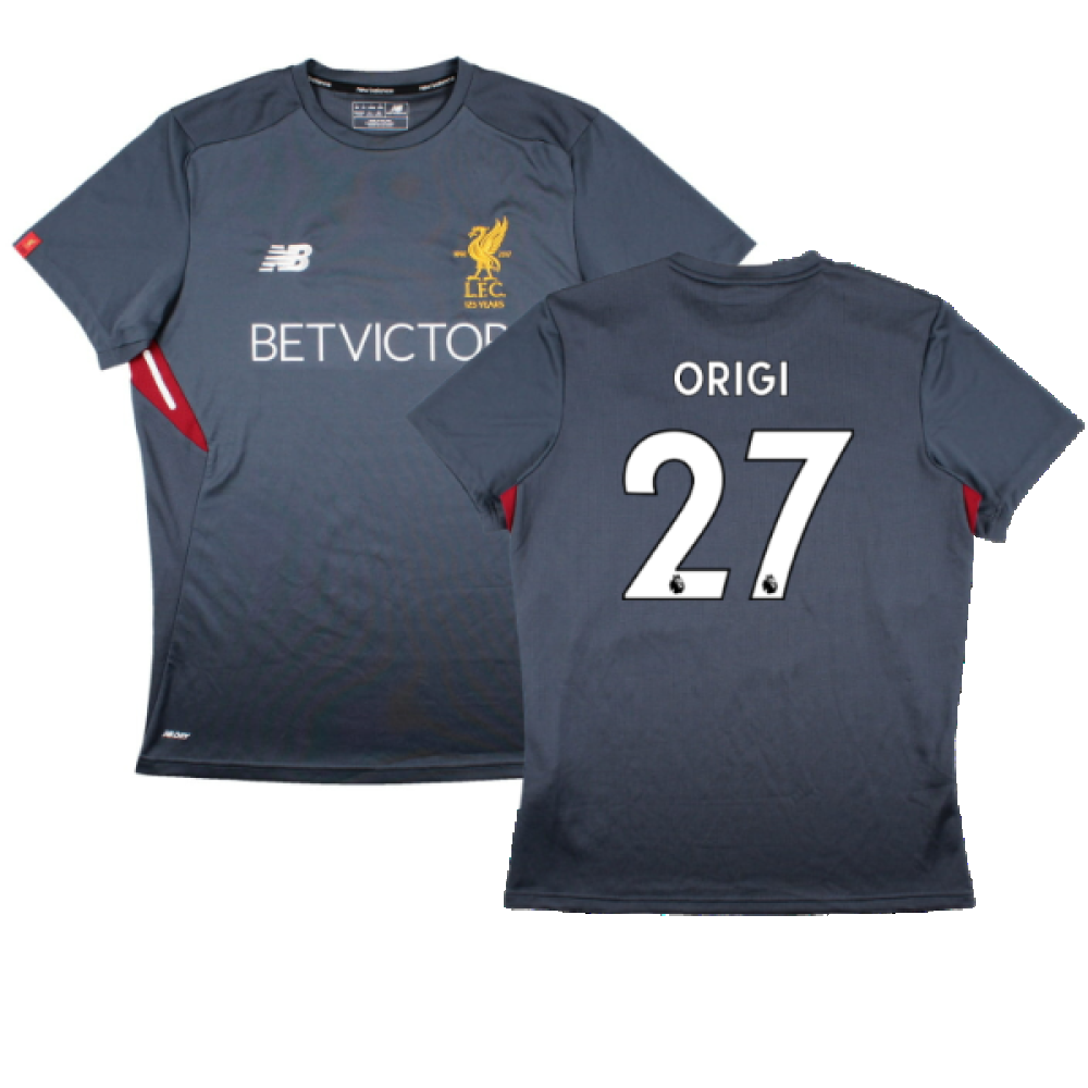 Liverpool 2017 18 New Balance Training Shirt L Origi 27 Excellent Classic Football Kit