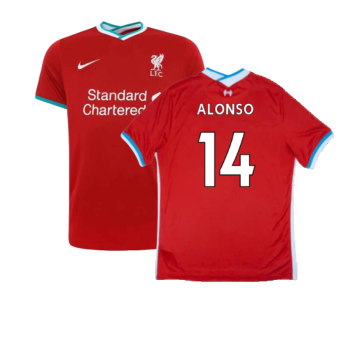 Liverpool 2020-21 Home Shirt (Mint) (ALONSO 14)