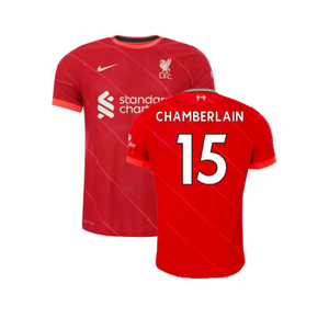 Liverpool 2021-2022 Vapor Home Shirt (Excellent) (CHAMBERLAIN 15)_0