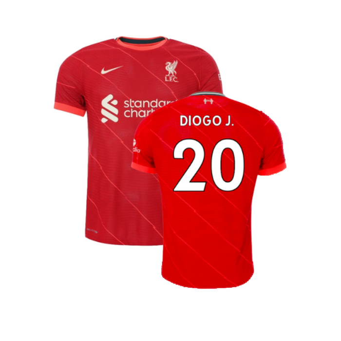 Liverpool 2021-22 Vapor Home Shirt (6XL) (Very Good) (DIOGO J. 20)