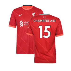 Liverpool 2021-22 Home Shirt (L) (Very Good) (CHAMBERLAIN 15)_0