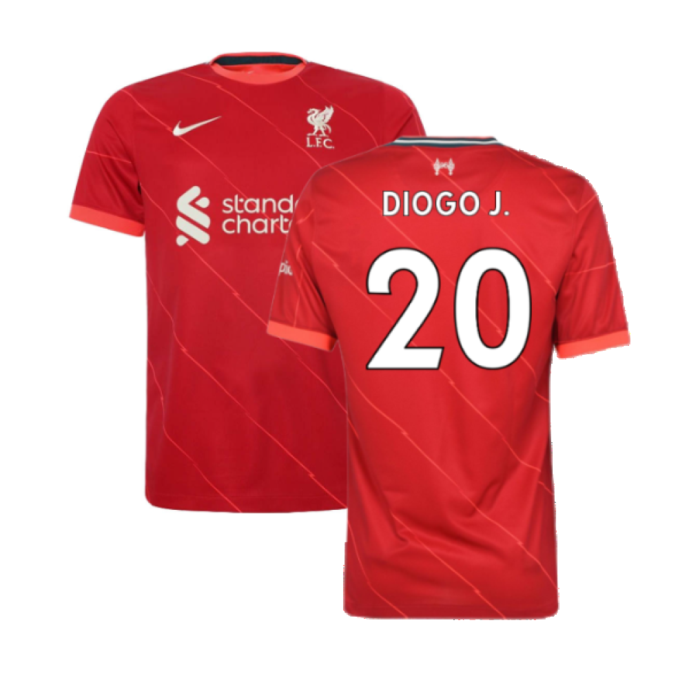 Liverpool 2021-22 Home Shirt (L) (DIOGO 20) (Excellent