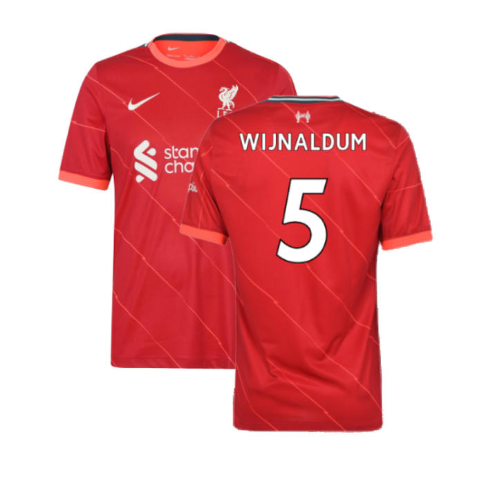 Liverpool 2021-22 Home Shirt (L) (Very Good) (WIJNALDUM 5)