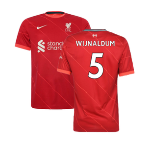 Liverpool 2021-22 Home Shirt (L)  (WIJNALDUM 5) (Excellent)_0