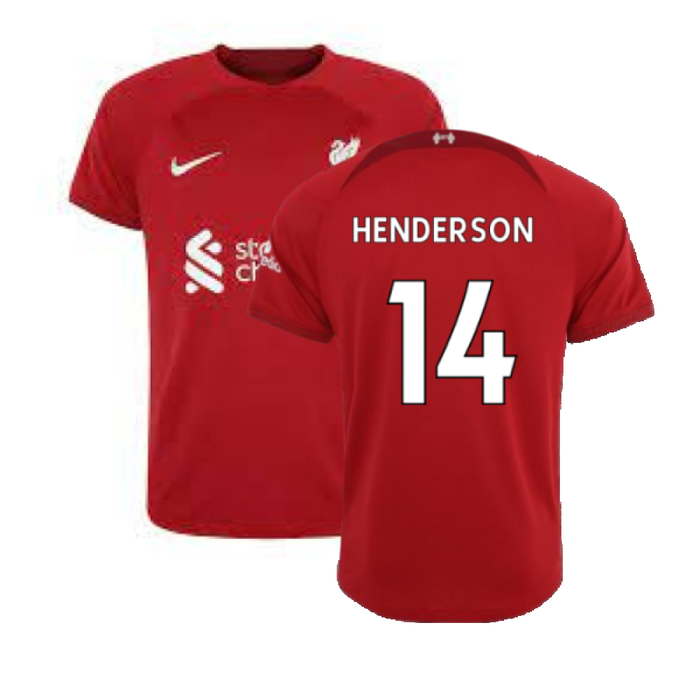 Liverpool 2022-23 Home Shirt (S) (Excellent) (HENDERSON 14)