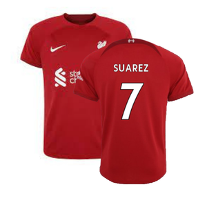 Liverpool 2022-23 Home Shirt (S) (Excellent) (Suarez 7)_0