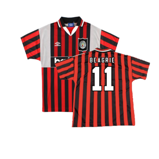 man City 1994-1996 Away Shirt (XL) (Excellent) (Beagrie 11)_0