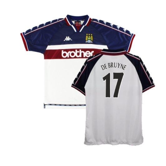 Manchester City 1997-98 Away Shirt (XL) (Good) (DE BRUYNE 17)_0