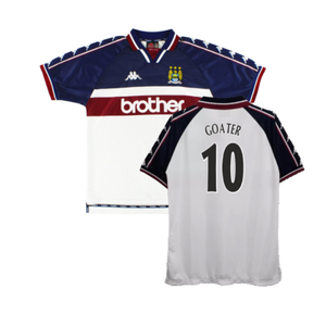 Manchester City 1997-98 Away Shirt (XL) (Good) (Goater 10)_0