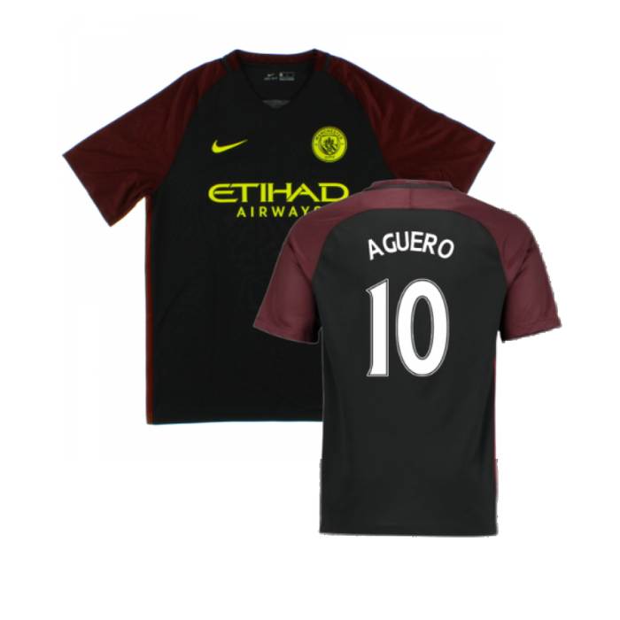 Manchester City 2016-17 Away Shirt (XXL) (Excellent) (Aguero 10)