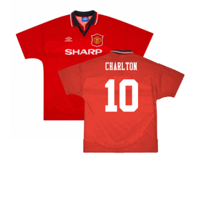 Manchester United 1994-96 Home Shirt (XXL) (Excellent) (Charlton 10)_0